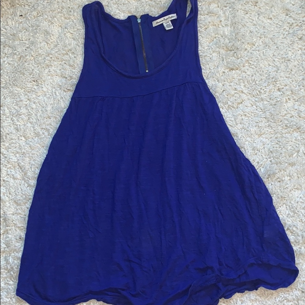 AEO blue tank